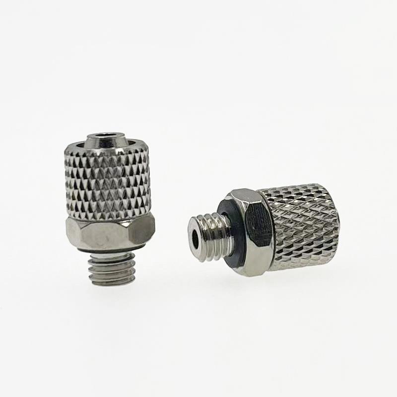 金属微型直通快拧锁紧不锈钢气嘴接头M-3H-4 5/01H-4/6 PC4/6-M5