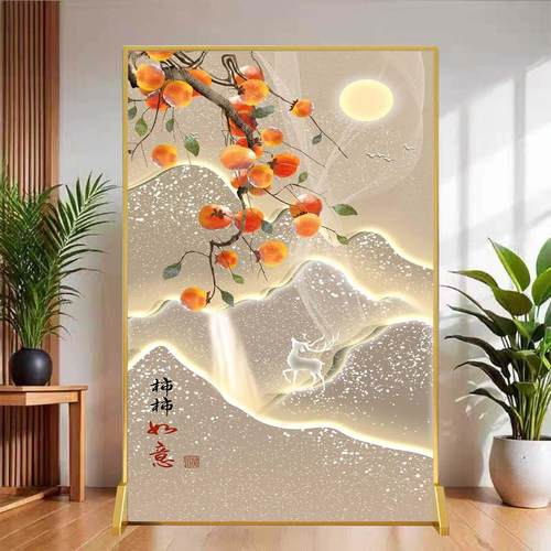 铝合金屏风隔断定制办公室卧室客厅玄关入户卫生间摆件可移动座屏