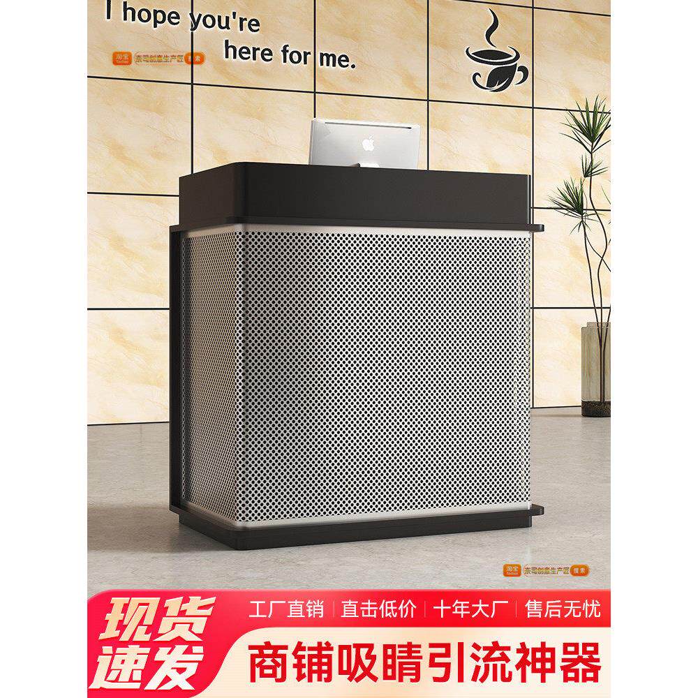 店铺小型收银台餐厅门口迎宾台商用咨询台前台接待台引导台烤漆