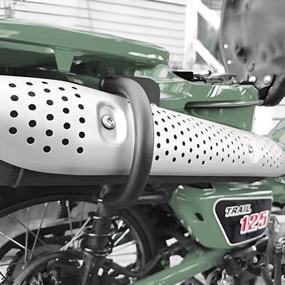 适用于本田Cub Ct125摩托车改装配件铝合金排气管保护管排气护杆