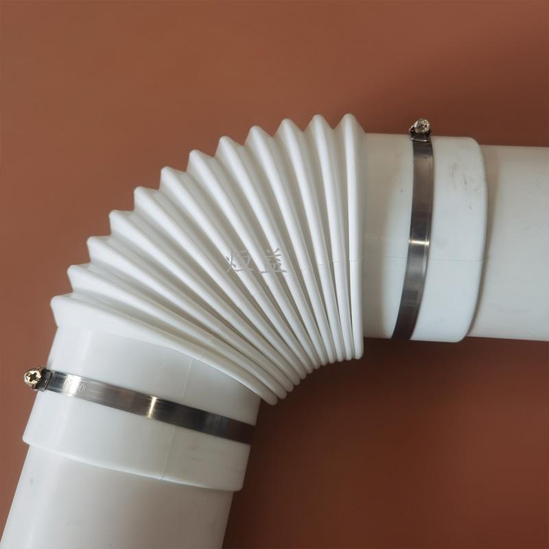 内径110 160 200PVC管道排水管下水道软管接头连接橡胶硅胶波纹管