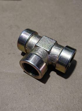 高压内丝三通M22*1.5（三端一样）铁材料接头外表镀锌222222