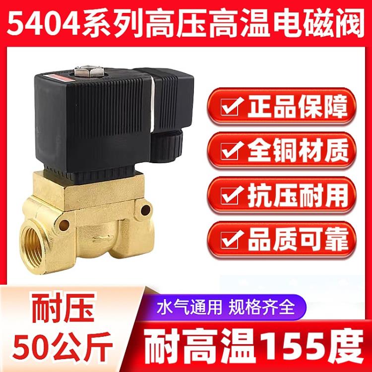 高压电磁阀5404-04/06/08 2分4分6分1寸吹瓶机气阀船用高压阀5MPA