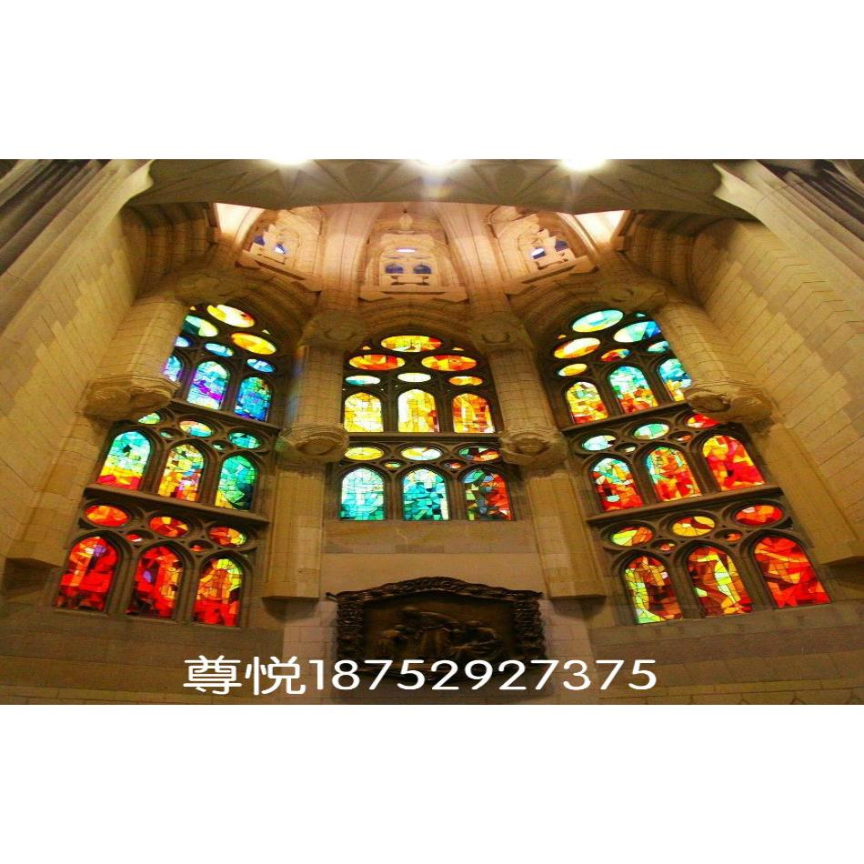 艺术玻璃 教堂彩色欧式玻璃 吊顶 过道 移门 玄关 中堂 壁画 装饰