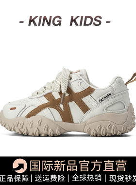 真皮儿童运动鞋2025秋冬新款加绒女童阿甘鞋子保暖二棉男童德训鞋