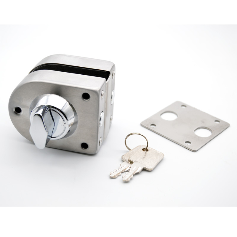 玻璃门锁单门双门玻璃门插销卫生间浴室锁地插不锈钢大门地锁墙锁