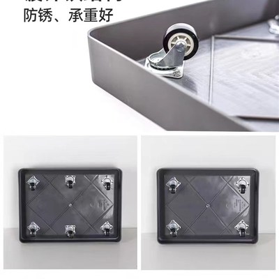 隐藏轮移动花盆托盘正方形滚轮底座万向轮搬花盆花架神器
