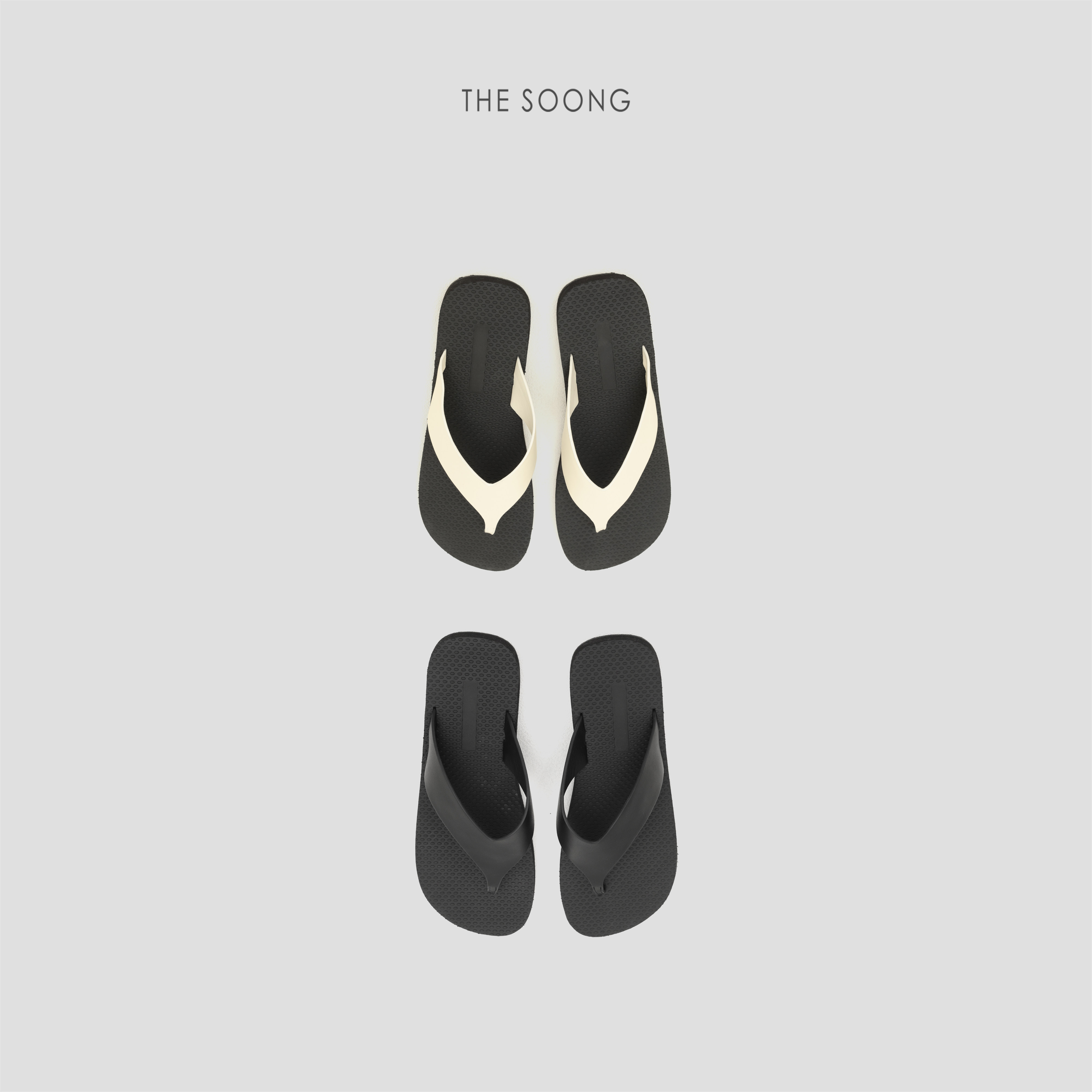 THESOONG/ 真皮人字拖 手工打磨颗粒奢级脚感防滑人字拖鞋子