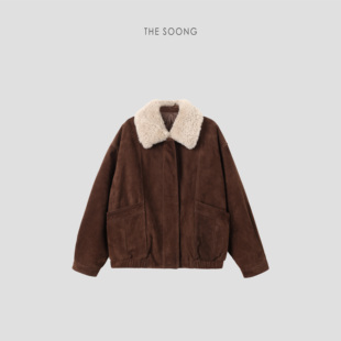 THESOONG/进口稀珍山羊绒皮 法国拉贡新国标90白鹅绒羽绒服