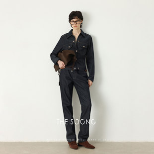 90s雅痞收腰弹力牛仔套装 THESOONG 摩登套装