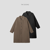 THESOONG 廓形暖意 90鹅绒超轻盈保暖翻领羽绒服