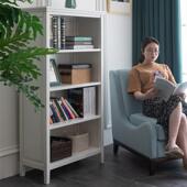 CDX0J实木杂书美式 小书架柜矮柜儿童落地储物柜展示柜置物架收纳