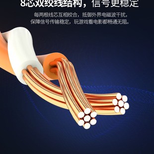 弯头七类网线细万兆家用90度高速千兆纯铜双屏蔽rj45宽带成品跳线