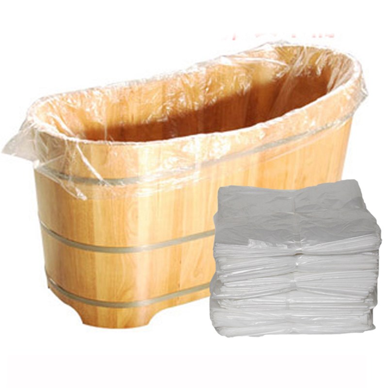 小号木桶袋子一次性泡澡袋塑料膜浴桶袋洗澡泡浴袋加厚折叠桶浴袋