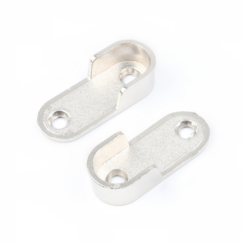 加厚法兰座衣柜挂衣杆托衣通座16MM衣托座衣管托底座衣通托衣杆托