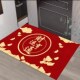 新年地垫入户门脚垫进门防滑垫红色地毯2024龙年中式 出入平安门垫