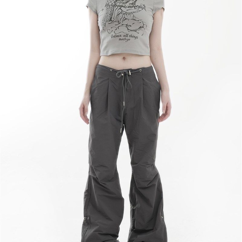 咖喱人 美式冲锋裤女宽松阔腿束脚户外休闲百搭工装裤男夏薄款,女装/女士精品,卫裤,淘宝优惠券,粉丝福利购,淘宝优惠卷