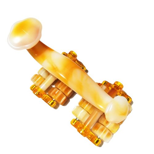 彩盒包装 千喜工艺月球车滚轮按摩器手动背部腰部腿十六轮全身搓