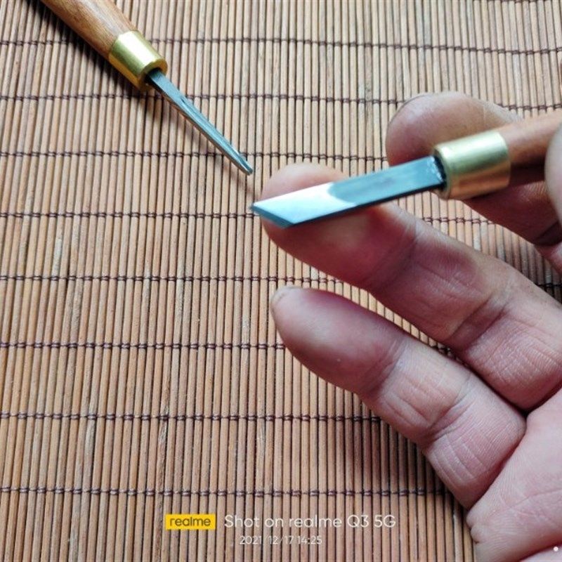 竹子刻字刀箫笛子签名刻图刻字雕刻刀落款刀手工刻刀超硬磨制老五