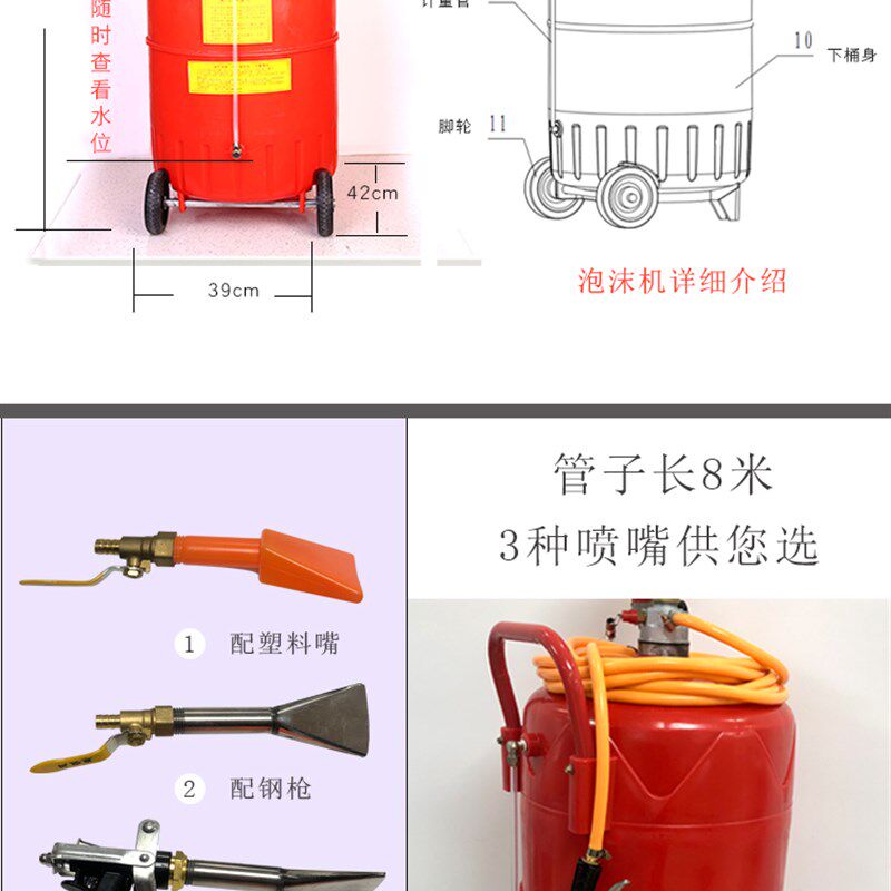 洗车泡沫罐美容设备 加厚新型环保塑料泡沫机/清洗机/泡沫桶