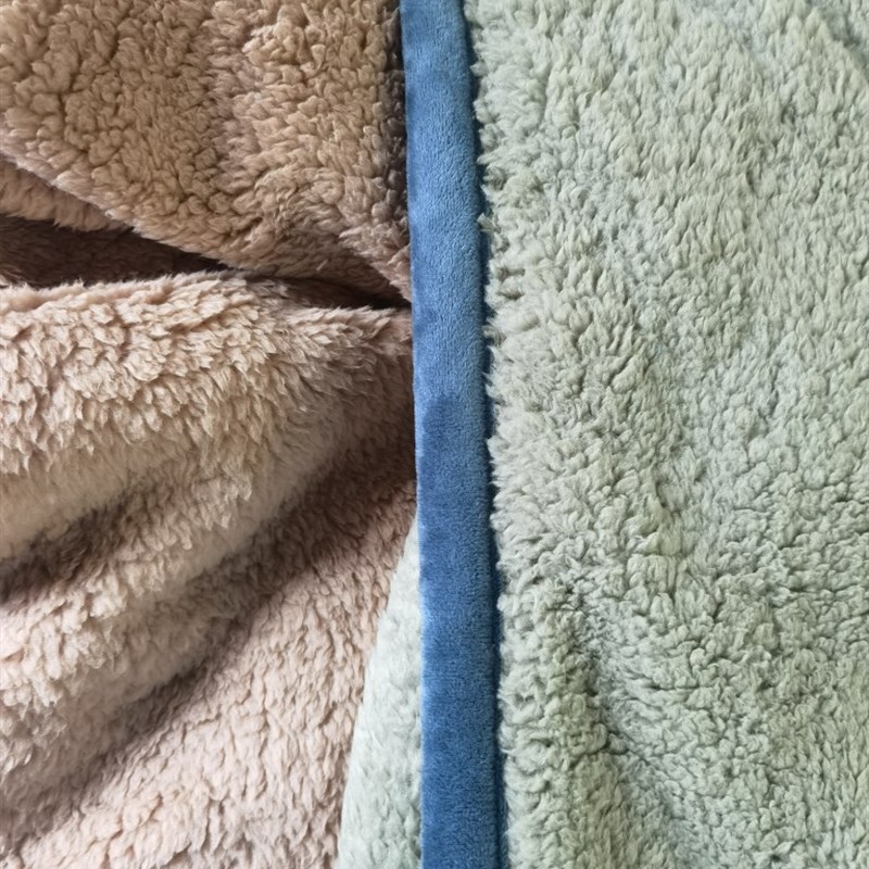 双层泰迪绒羊羔加厚毛毯长毛毯子盖毯