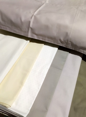 新款纯棉提花贡缎枕套白色50X75CM50X90CM全棉枕头套