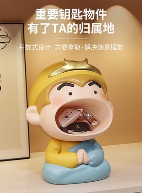 可爱佛祖玄关钥匙收纳摆件创意入户门口鞋柜家居饰品乔迁新居礼物