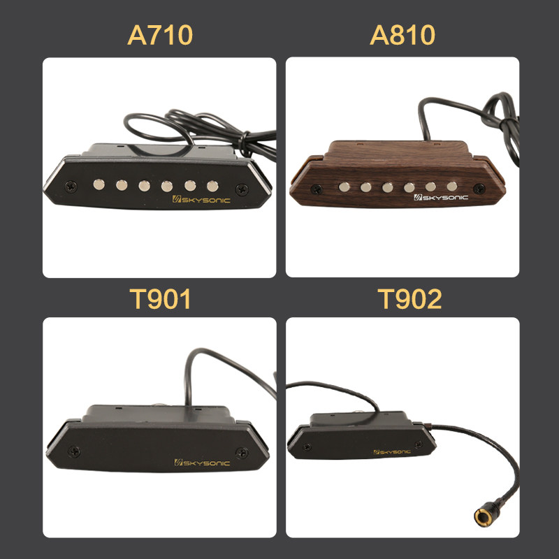 天音拾音器710木吉他民谣吉他拾音器免开孔810打板t902拾音器