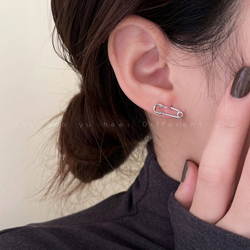 srrmhyn冷淡风金属回形针耳环女韩国小众网红耳钉2021年新款潮气,节庆用品/礼品,文化创意手环,淘宝优惠券,粉丝福利购,淘宝优惠卷