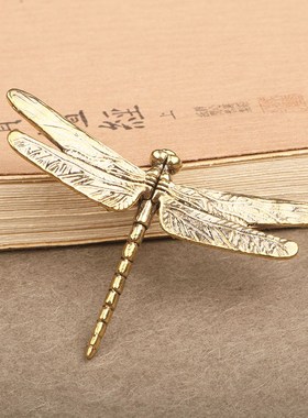实心黄铜螳螂件蟋蟀蜜蜂蜻蜓昆虫小摆件茶宠装饰品虫子螳螂铜器