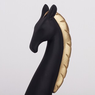 北欧创意母子黑马动物摆件家居装饰工艺品客厅电视柜摆设礼物礼品