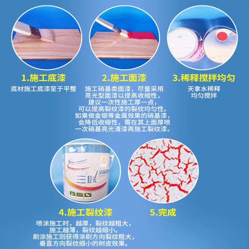 2025新款裂纹漆艺术漆背景墙开裂艺术油漆塑料数码工艺品涂料创意