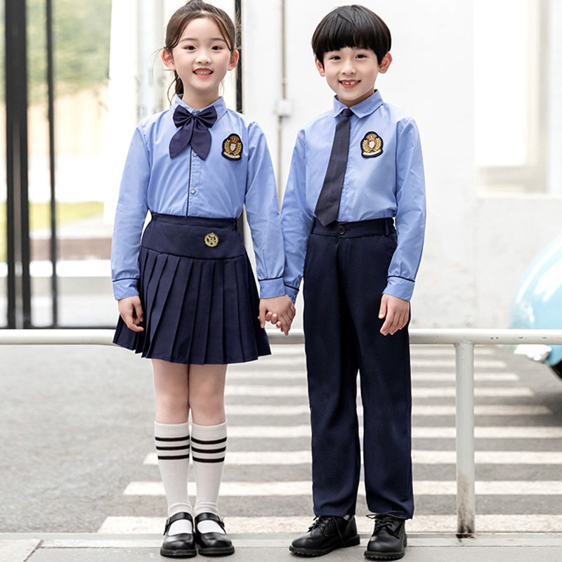 儿童大合唱表演服中小学生诗歌朗诵演出服英伦风毕业照幼儿园园服