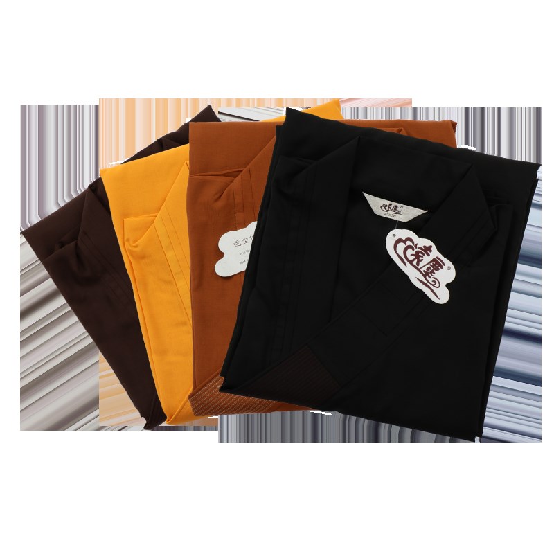 远尘海清衣僧服居士服僧人用品四季男女薄款高档大褂袈裟咖啡色夏