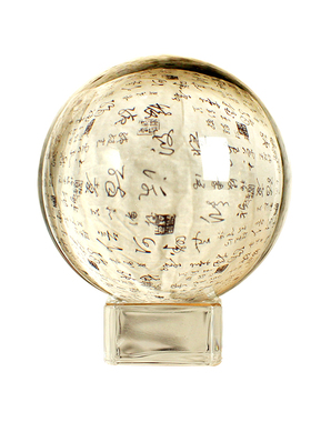 藏式水晶球摆件酒柜玄关装饰办公室开业送礼摆件