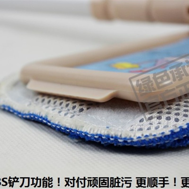 涤太太静电平板拖把 旋转拖把 3拖布头 抛光打蜡墩布吸水粘扣式