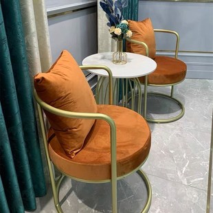 网红阳台小桌椅休闲椅三件套茶桌椅组合茶几轻奢创意一桌两椅套装