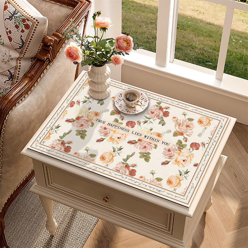 美式床头柜垫子防水防油皮革桌布防烫茶几台面保护垫子洗衣机盖布,居家布艺,桌布,淘宝优惠券,粉丝福利购,淘宝优惠卷