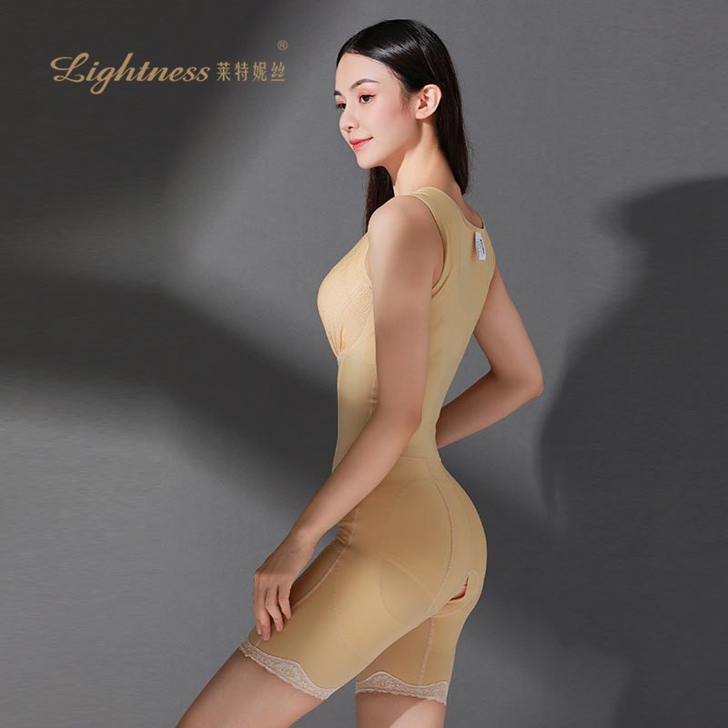 莱特妮丝塑身连体衣收腹束腰提臀裤上托聚拢无袖美体塑形束身衣