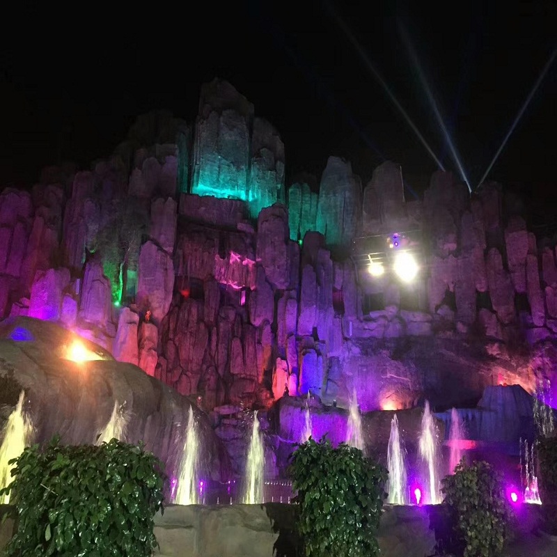 彩色投光灯led七彩变光户外照树射灯园林文旅景观夜景亮化50w200W