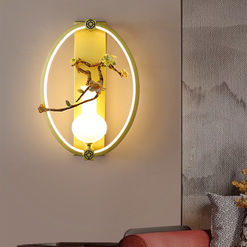 新中式壁灯客厅电视背景墙壁灯书房卧室床头灯茶楼餐厅酒店走廊灯