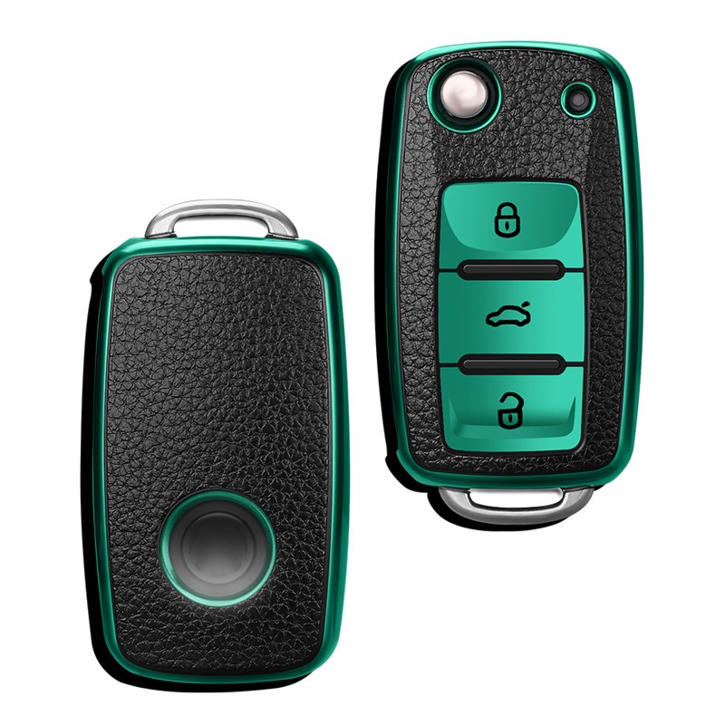 适用大众07款POLO劲情1.6L风尚版crosspolo小车老款钥匙包套扣壳