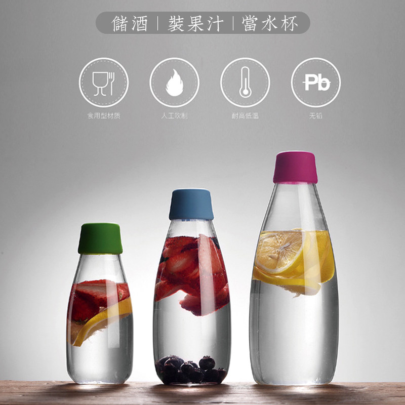 泡酒瓶玻璃瓶梅子青梅密封罐带盖酒瓶坛子柠檬茶罐子日式玻璃瓶子