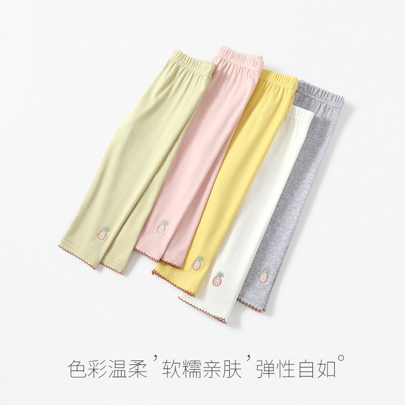 宝宝2021夏季薄款打底裤女童七分裤纯棉儿童裤子夏天外穿灰色白色,童装/婴儿装/亲子装,裤子,淘宝优惠券,粉丝福利购,淘宝优惠卷