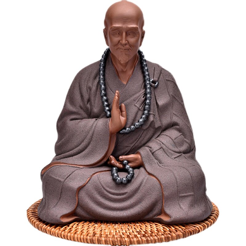中式禅意历史人物摆件李叔同弘一法师陶瓷工艺品家居书房桌面装饰