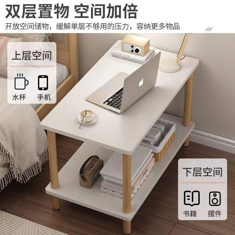 实木沙发家用移动简约客厅简易小方桌床头置物架茶几小桌子边桌