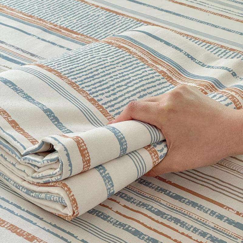 加厚2584-3qm老布床单单件纯棉100全棉夏季双人亚麻粗套套被枕单