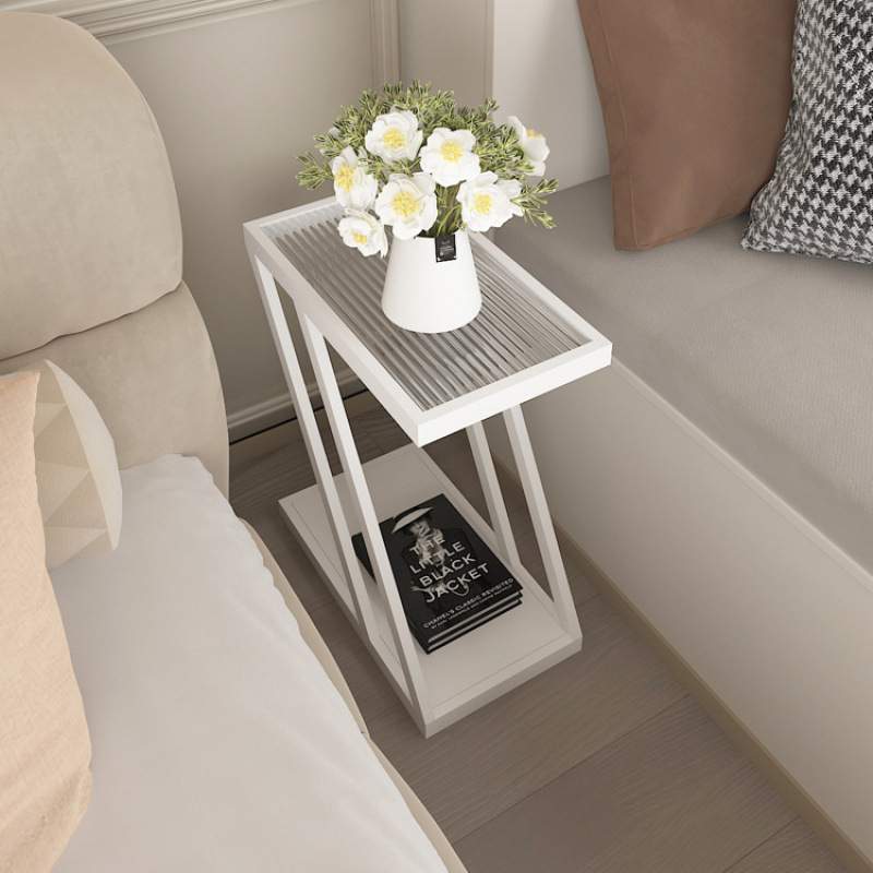 家用极窄床头柜现代简约床边几小型置物架沙发边几角几卧室小桌子
