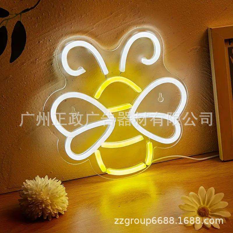 墙现货led柔性灯饰带霓虹灯发字酒吧装灯网红121清吧氛光围灯牌