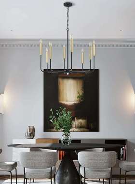 2烛425025新款式室农舍工业复古灯岛蜡吊美灯客厅卧餐厅亚马逊跨